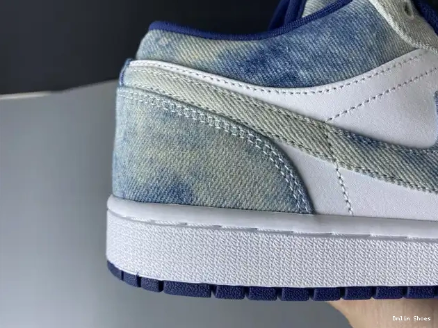 Bmlin Shoes Air Washed Denim Jordan Low CZ8455-100 1 0607